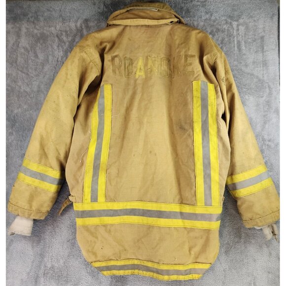 Morning Pride Firefighter Turn Out 44C 29/35L 34S Vintage Set with Boots Gloves - Picture 10 of 16